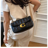 Advanced style bag, women's diamond grid chain bag, new versatile small square bag, single shoulder crossbody bag