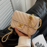 Fashion Explosions Green Fairy Rhombus Small Fragrance Chain Shoulder Messenger Bag Niche High Quality Joker Handbag Handbags