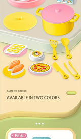 Play House Kitchen Toy Set Simulation Mini Cooking Tableware Play House Toy