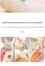 Stainless steel peeler with PP handle, potato and household vegetable and fruit peeler, fruit knife, kitchen utensils