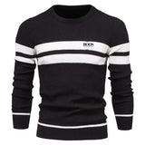 🧥 Sweater Hombre Otoño 2025 | Slim Fit & Patchwork ✨