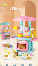 Play House Kitchen Toy Set Simulation Mini Cooking Tableware Play House Toy