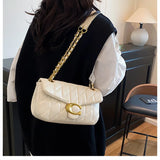 Advanced style bag, women's diamond grid chain bag, new versatile small square bag, single shoulder crossbody bag