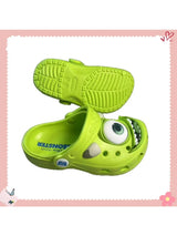 New cartoon hole shoes boys and girls beach shoes green