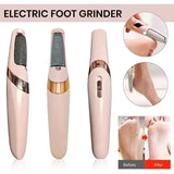 NUEVO Pedicura Eléctrica USB para Piel Muerta, Molinillo Automático de Pies Recargable con 2 Cabezas de Rodillo Removibles