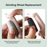 NUEVO Pedicura Eléctrica USB para Piel Muerta, Molinillo Automático de Pies Recargable con 2 Cabezas de Rodillo Removibles