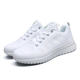 👟 Zapatillas Casuales Mujer – Blancas, Ligeras y Transpirables
