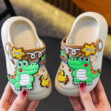 Unicorn Dinosaur Cartoon Kids Slippers Summer EVA Waterproof Children Clogs Shoes Soft Bottom Boys Girls Beach Slippers