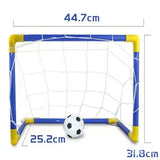 ⚽ Portería de Fútbol Portátil y Ligera | Set Completo con Red, Balón y Bomba para Entrenamiento en Interior, Exterior, Parque y Playa