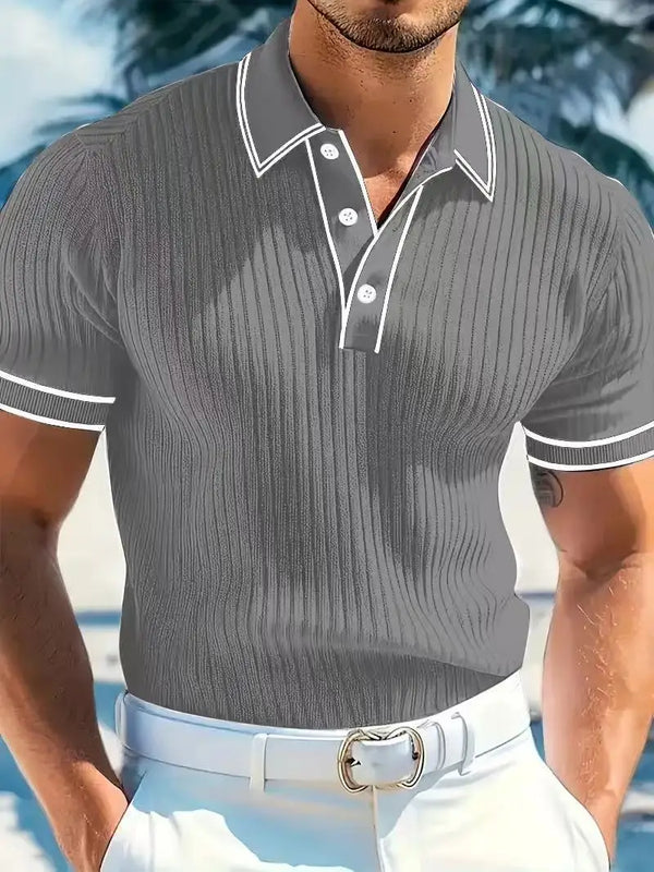 👕 Polo Hombre Rayado | Primavera & Otoño ✨