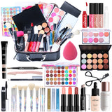💋 POPFEEL Kit de Maquillaje Todo en Uno – Set Completo 💄 con Sombras 🎨, Delineador 👁️ y Cejas ✍️