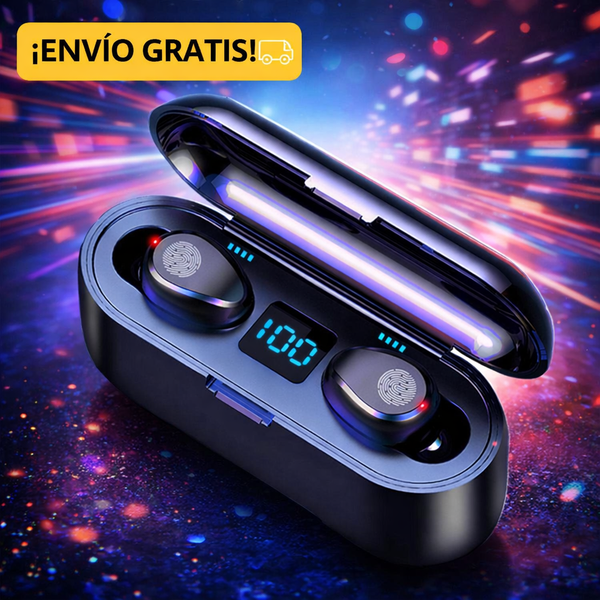 Audífono Inalámbricos F9 Con Power Bank